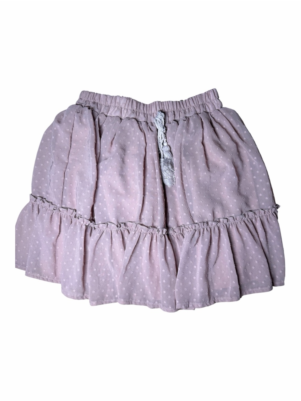 Women's Pink Tiered Ruffle Skirt